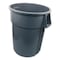 Impact Products 55 gal Round Heavy Duty Plastic Can, Gray, Open Top, Plastic IMP 7755-3 - alternate 2